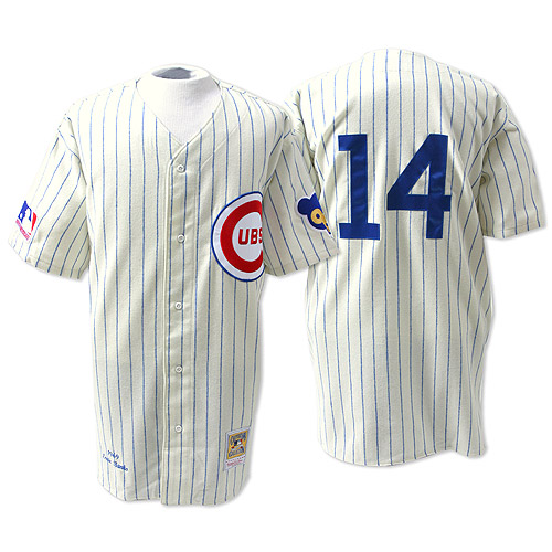 Brand Chicago Cubs 1969 Throwback Retro 14 Ernie Banks White Baseball MLB Jersey